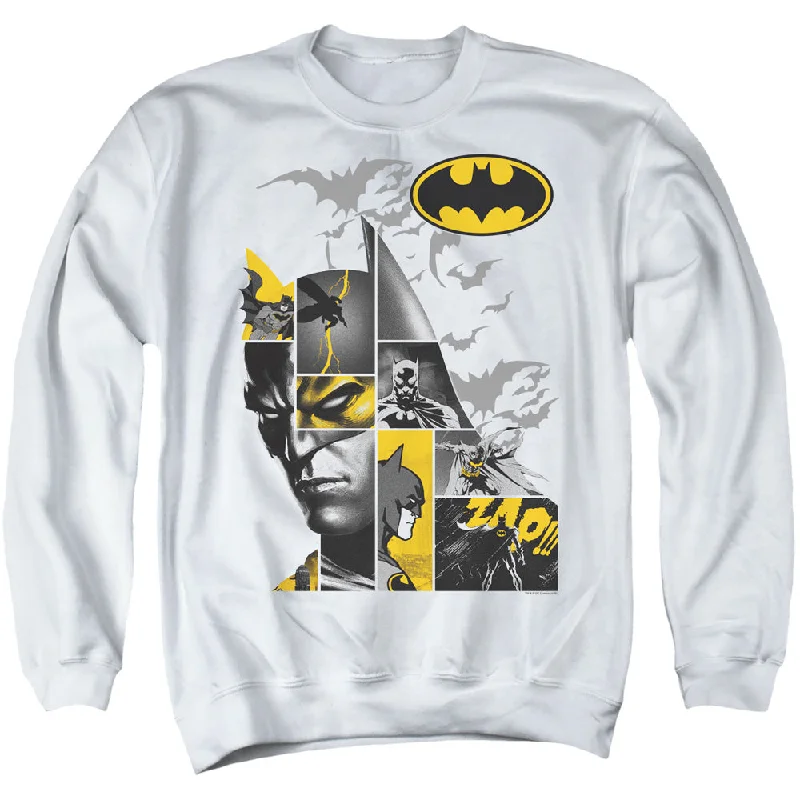 Batman Sweatshirt Collage White Pullover