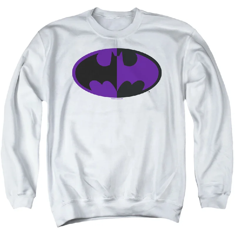 Batman Sweatshirt Split Logo White Pullover