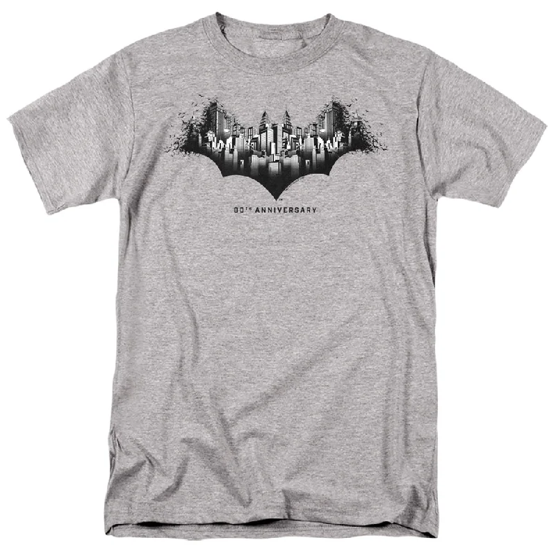 Batman T-Shirt 80th Anniversary Gotham City Heather Tee