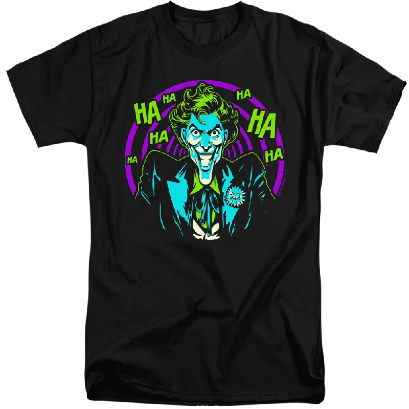 Batman Tall T-Shirt Joker Hahaha Black Tee