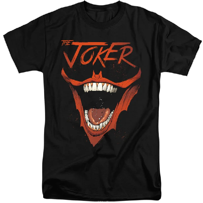 Batman Tall T-Shirt Joker Laugh Black Tee