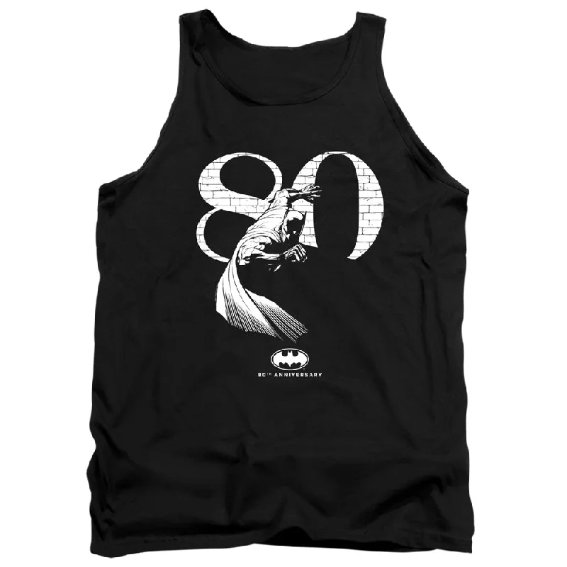 Batman Tanktop 80th Anniversary Brick Wall Black Tank