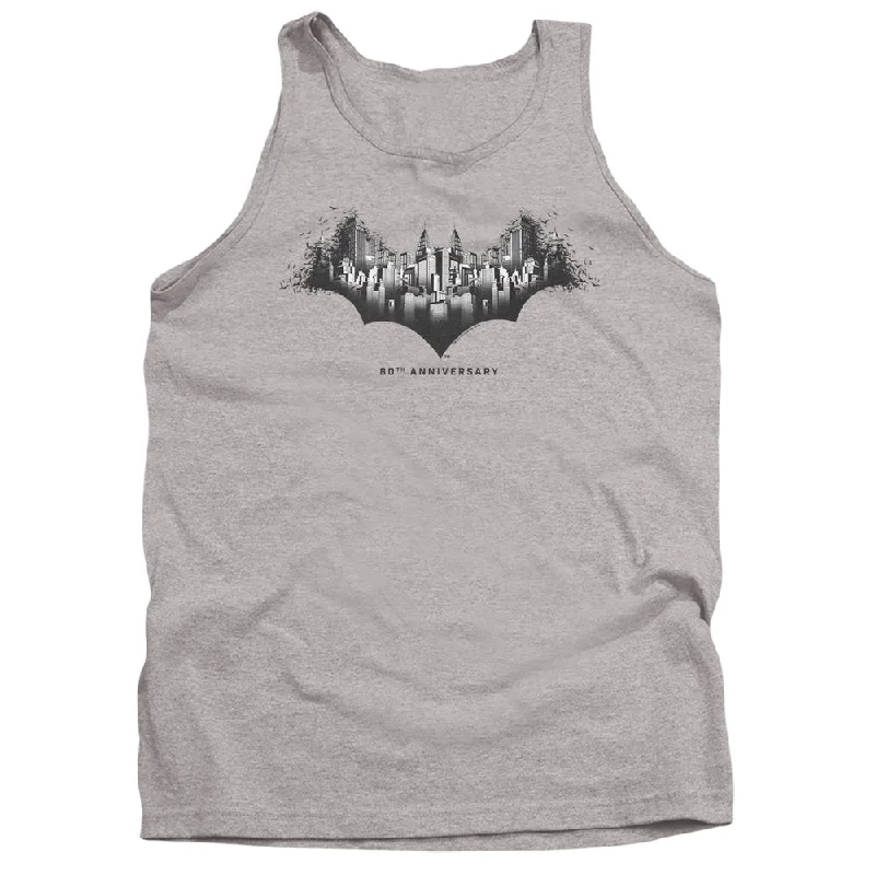 Batman Tanktop 80th Anniversary Gotham City Heather Tank