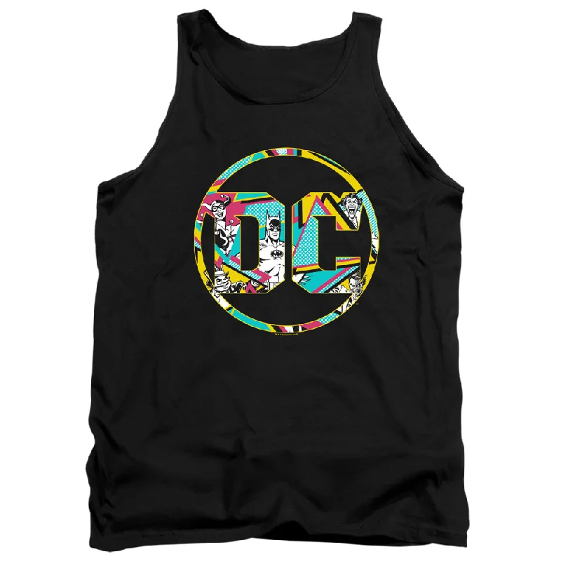 Batman Tanktop Colorful DC Comics Logo Black Tank