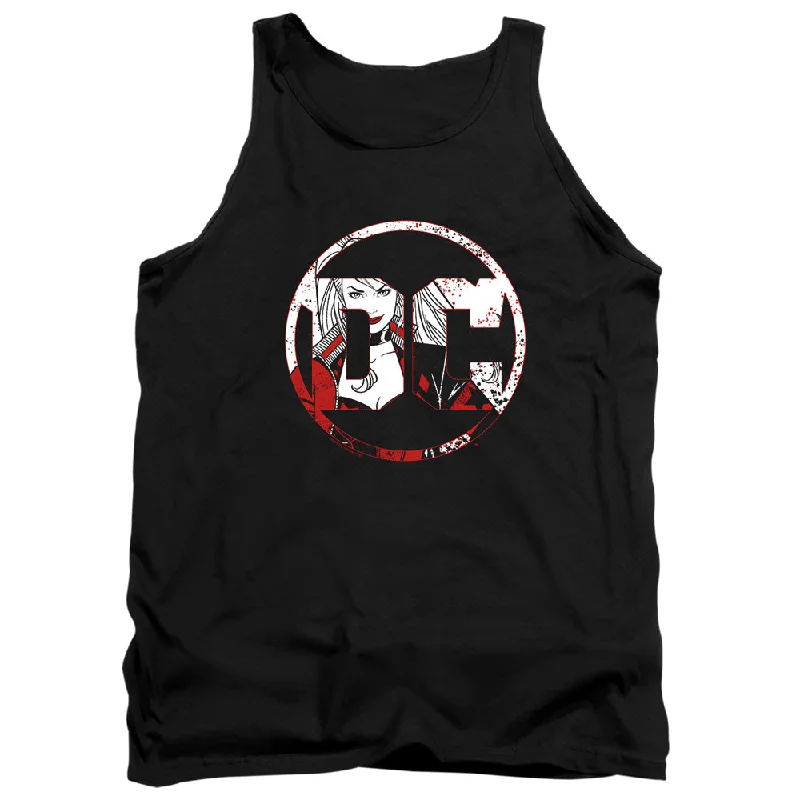 Batman Tanktop DC Logo Harley Quinn Black Tank