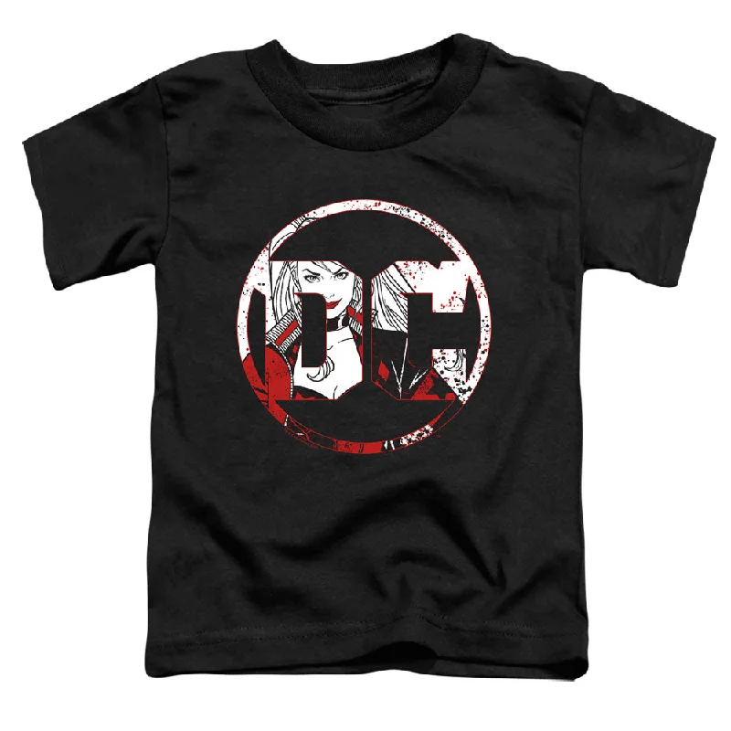 Batman Toddler T-Shirt DC Logo Harley Quinn Black Tee