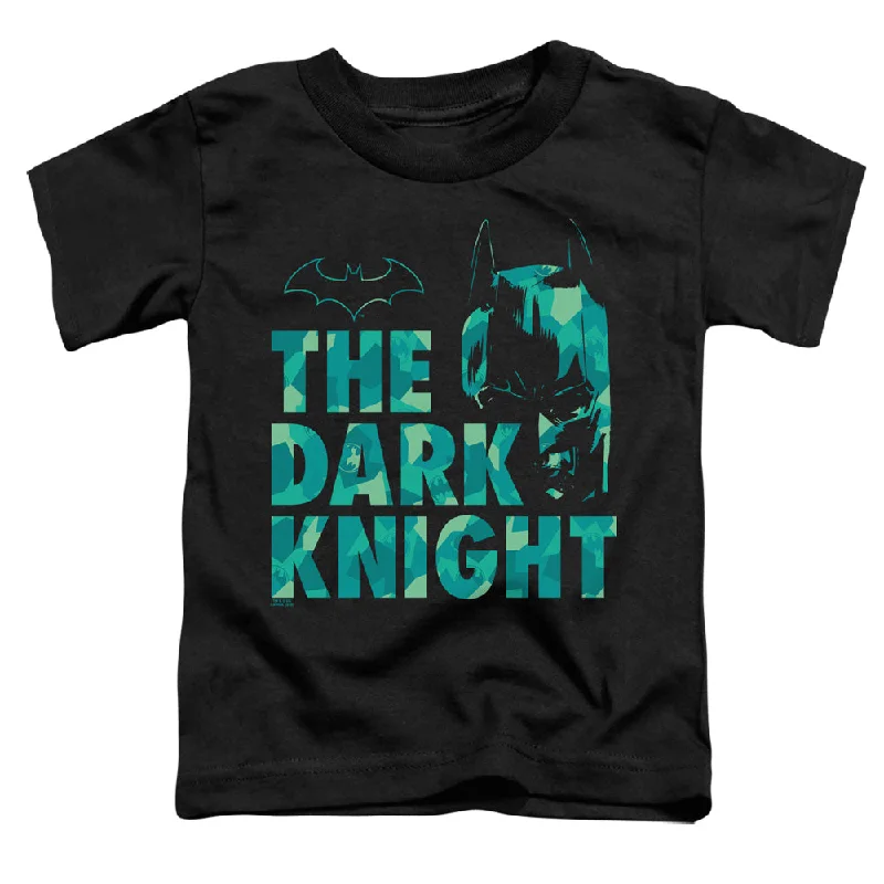 Batman Toddler T-Shirt The Dark Knight Pattern Black Tee