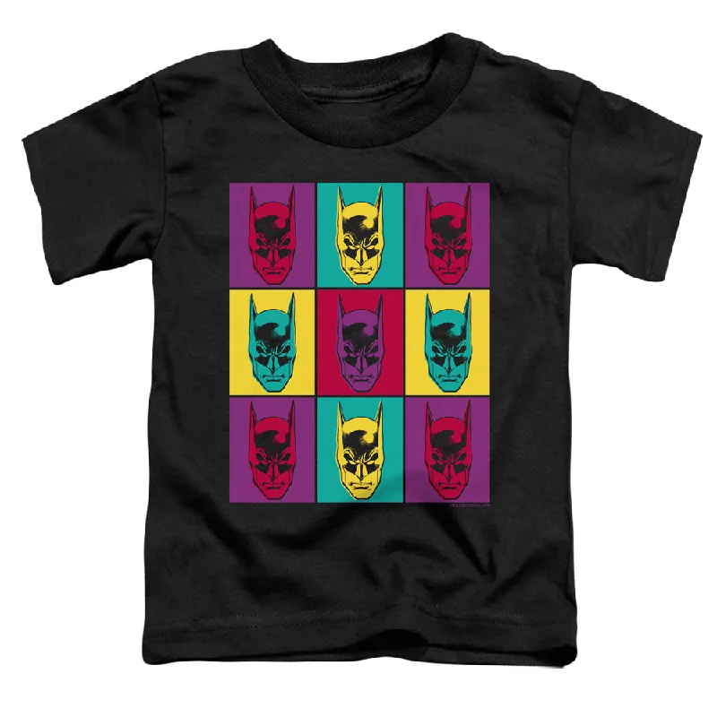 Batman Toddler T-Shirt Warhol Art Black Tee