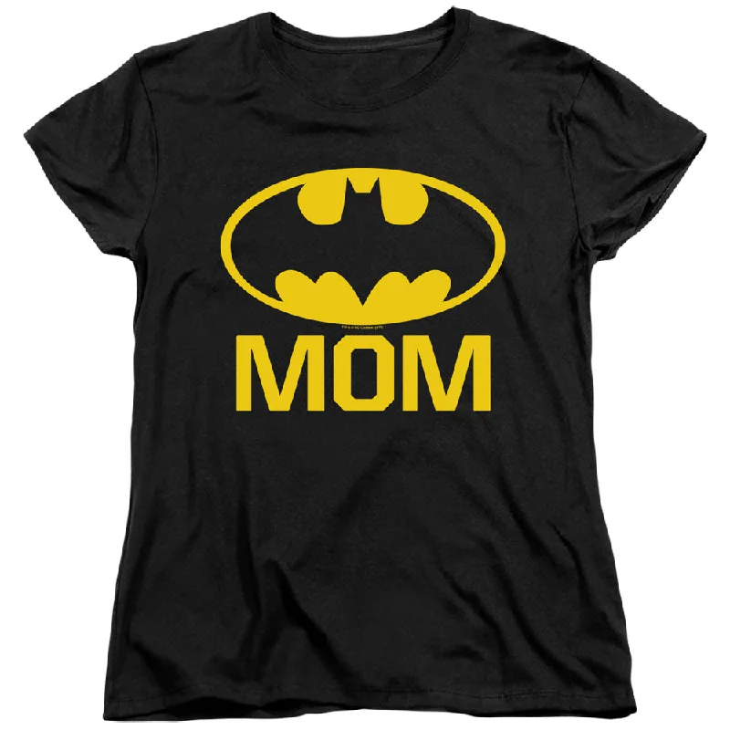 Batman Womens T-Shirt Bat Mom Black Tee