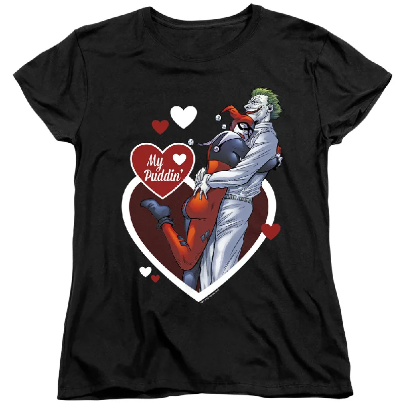 Batman Womens T-Shirt My Puddin Black Tee