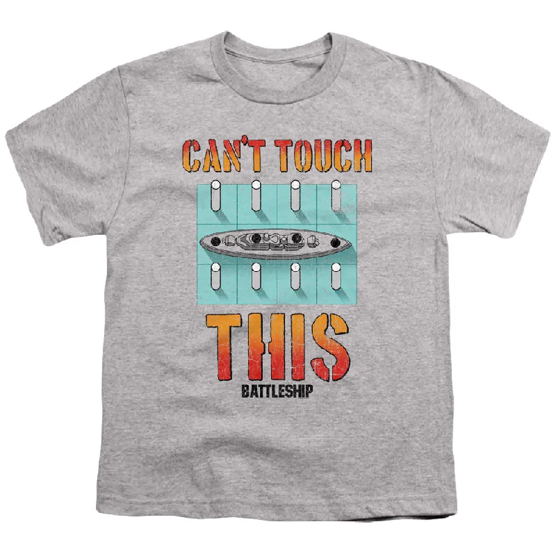 Battleship Kids T-Shirt Can't Touch This Athletic Heather Tee