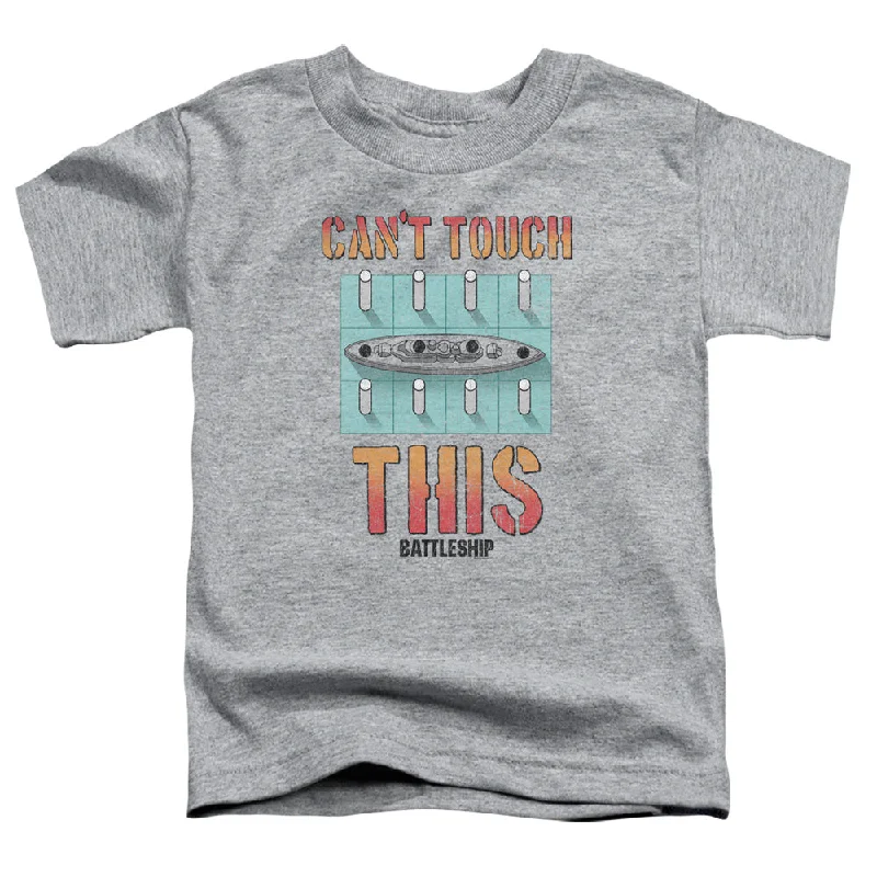 Battleship Toddler T-Shirt Can't Touch This Athletic Heather Tee