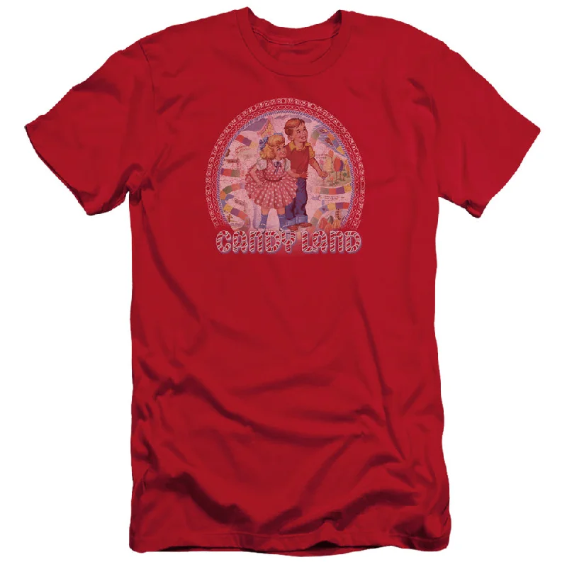 Candy Land Slim Fit T-Shirt Board Game Red Tee