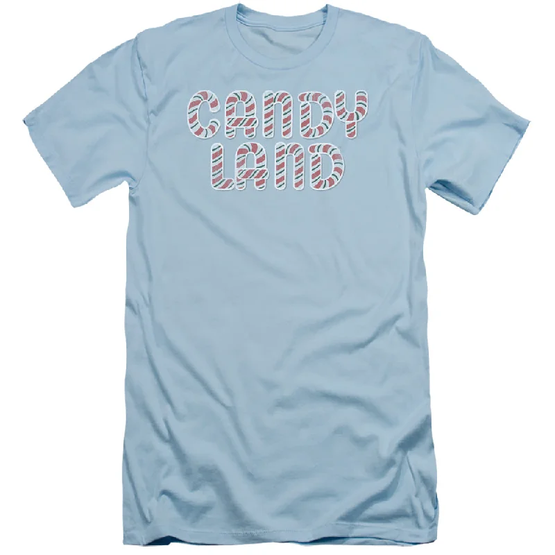 Candy Land Slim Fit T-Shirt Logo Light Blue Tee