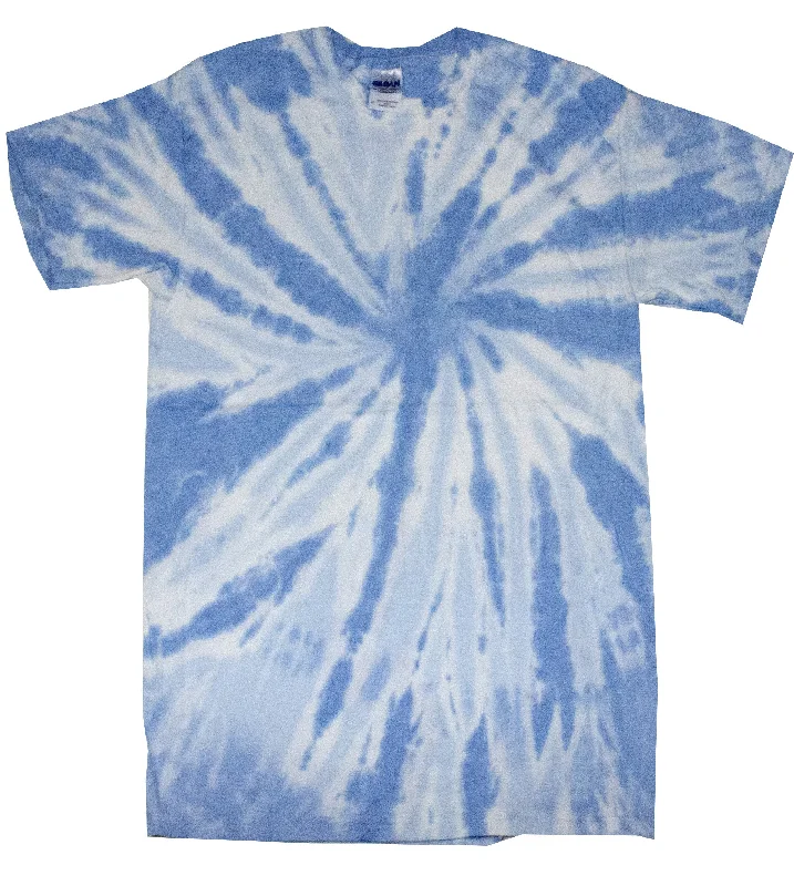 Colorful Tie Dye Kids Shirt Twist Carolina Blue