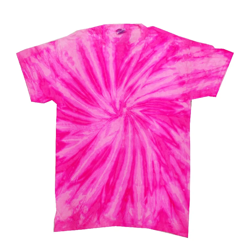 Colorful Tie Dye Kids Shirt Twist Neon Bubblegum