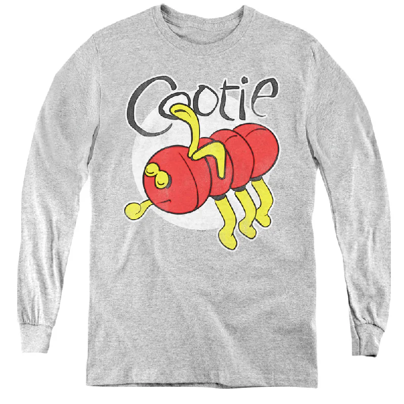 Cootie Kids Long Sleeve Shirt Bug Athletic Heather