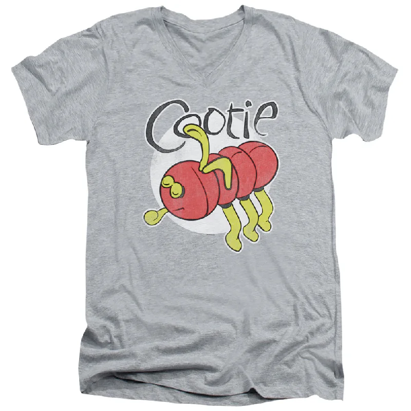 Cootie Slim Fit V-Neck T-Shirt Bug Athletic Heather