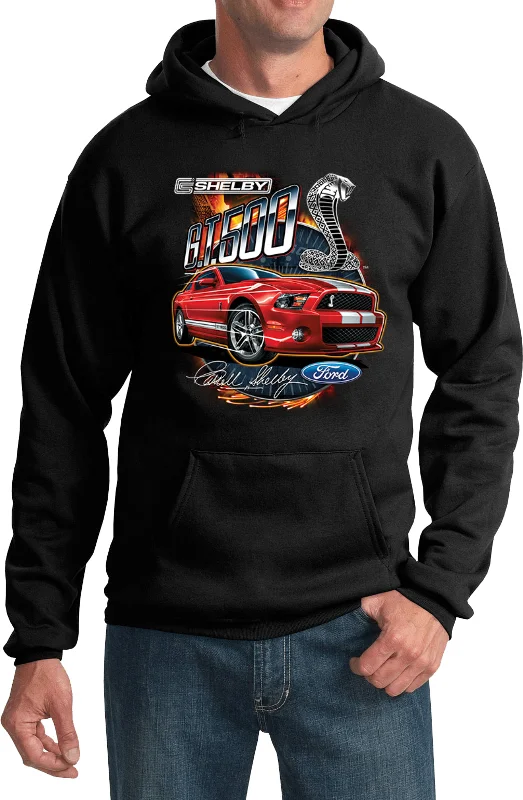 Ford Mustang Hoodie Red Shelby GT500