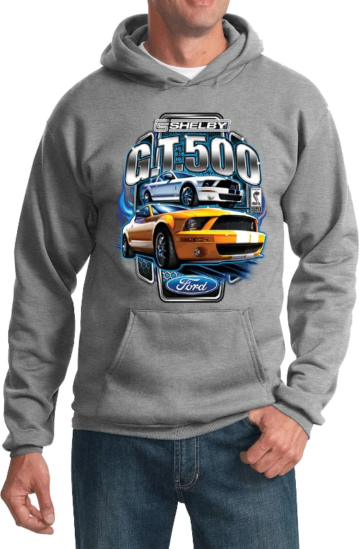 Ford Mustang Hoodie Shelby Yellow and White GT500