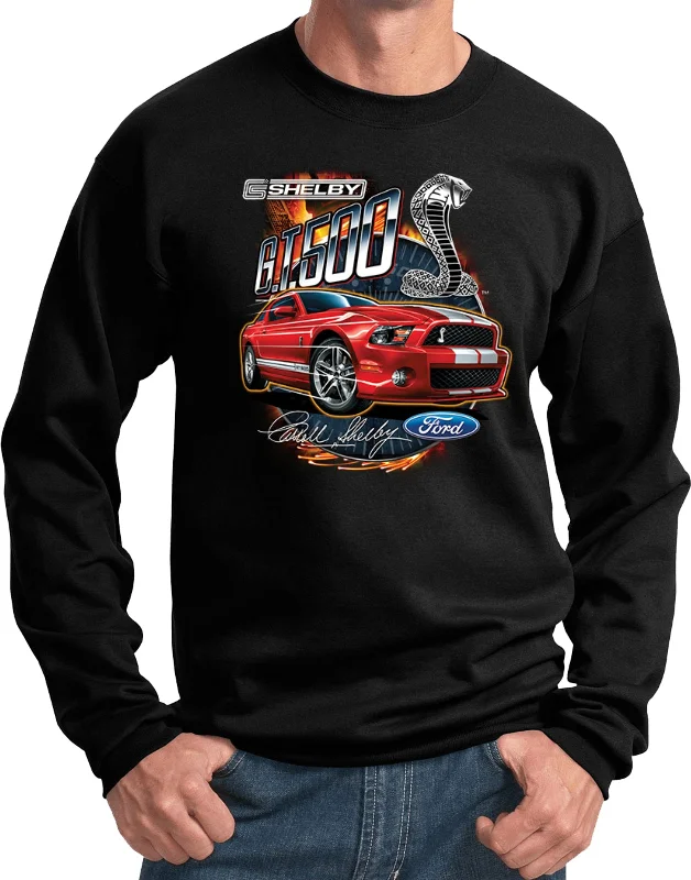 Ford Mustang Sweatshirt Red Shelby GT500