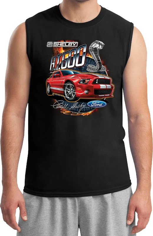 Ford Mustang T-shirt Red Shelby GT500 Muscle Tee