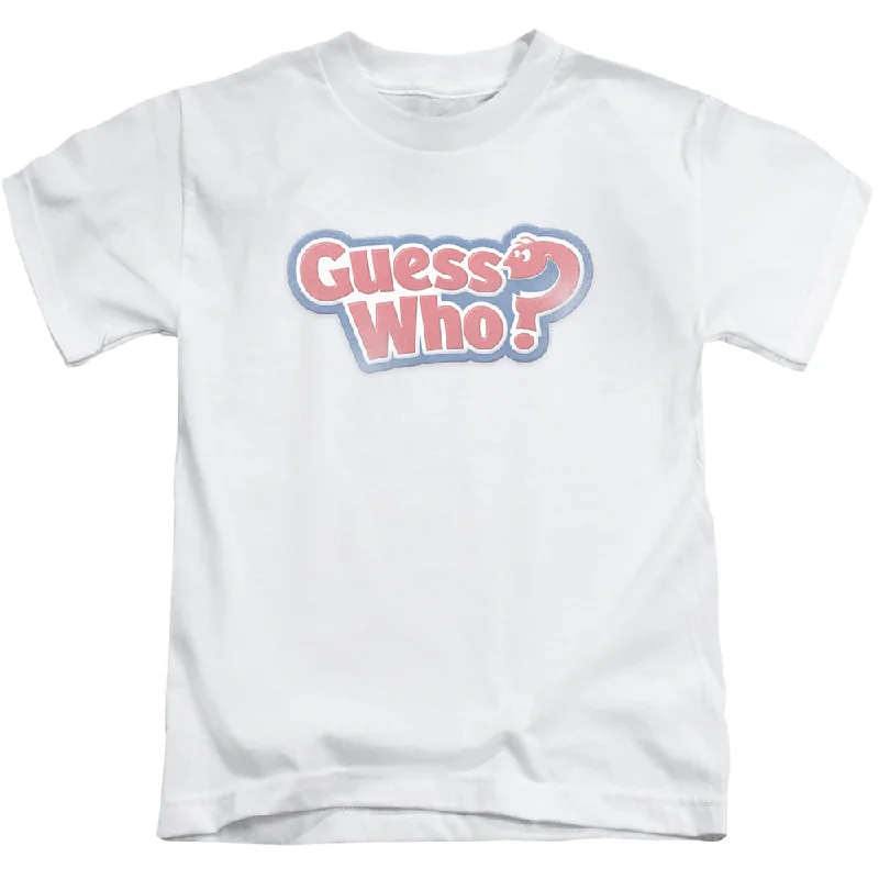 Guess Who Boys T-Shirt Distressed Logo White Tee