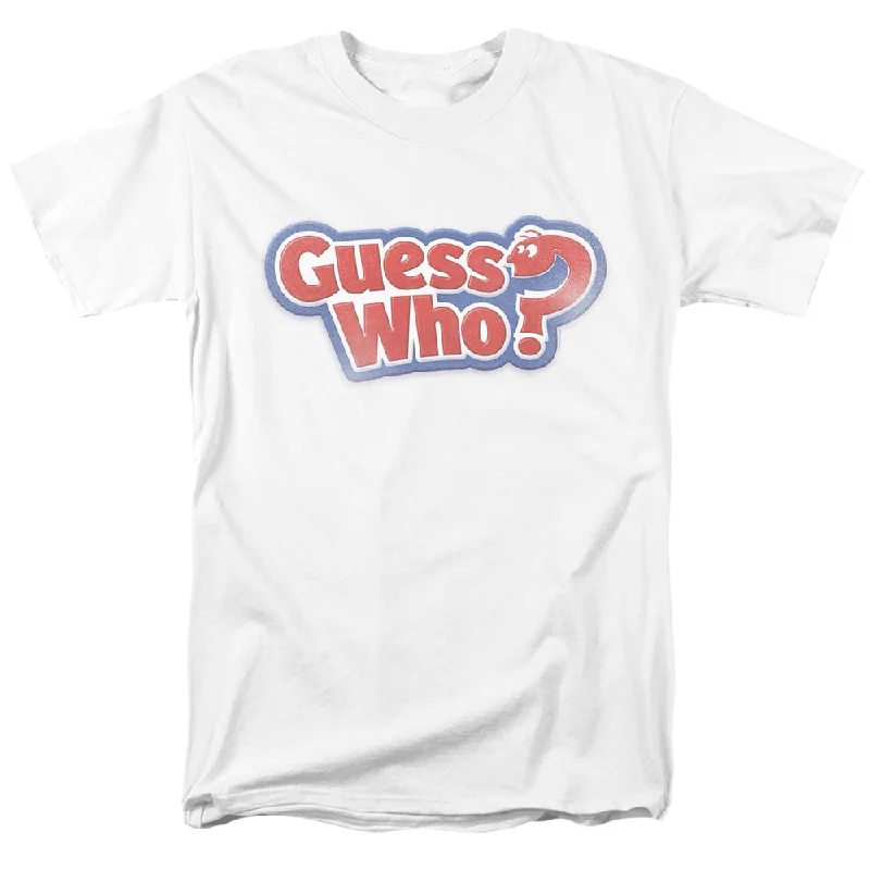 Guess Who T-Shirt Distressed Logo White Tee