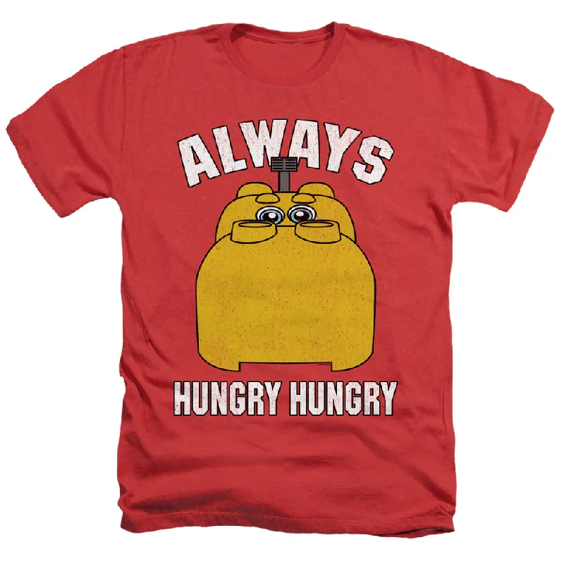 Hungry Hungry Hippos Heather T-Shirt Always Hungry Red Tee