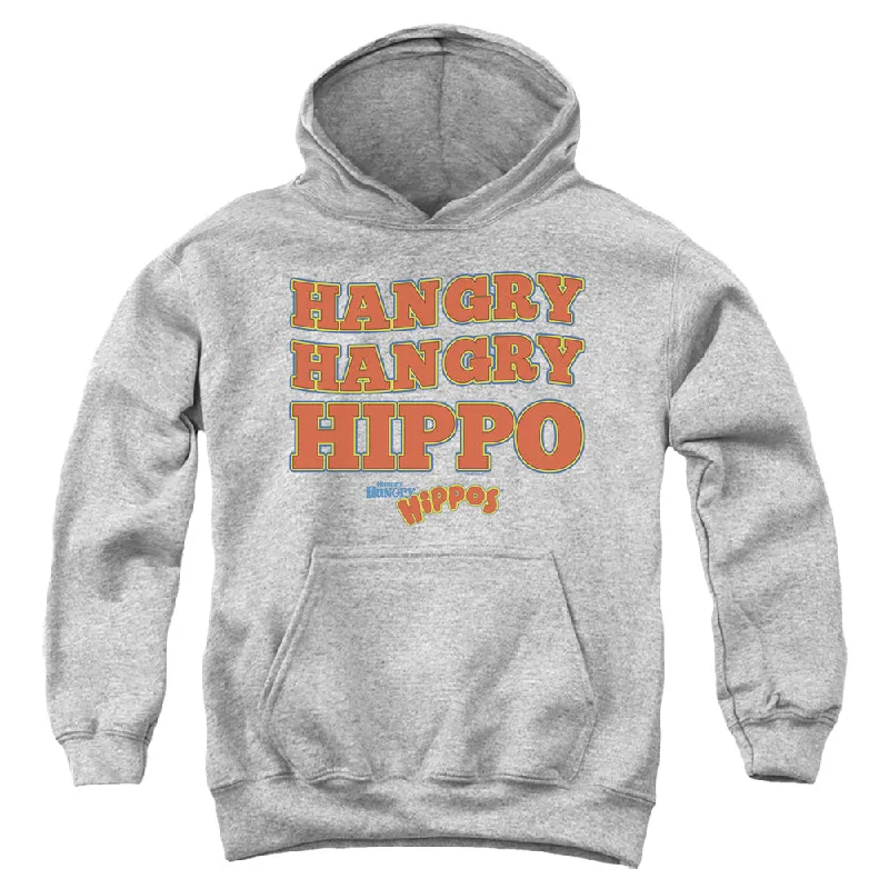 Hungry Hungry Hippos Kids Hoodie Hangry Athletic Heather Hoody