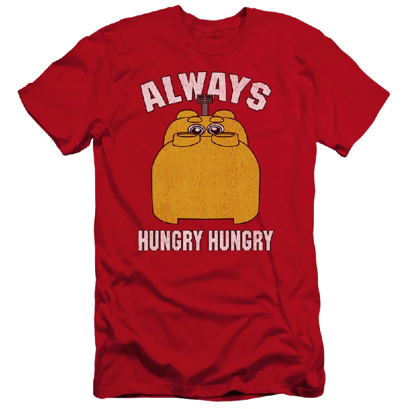 Hungry Hungry Hippos Premium Canvas T-Shirt Always Hungry Red Tee