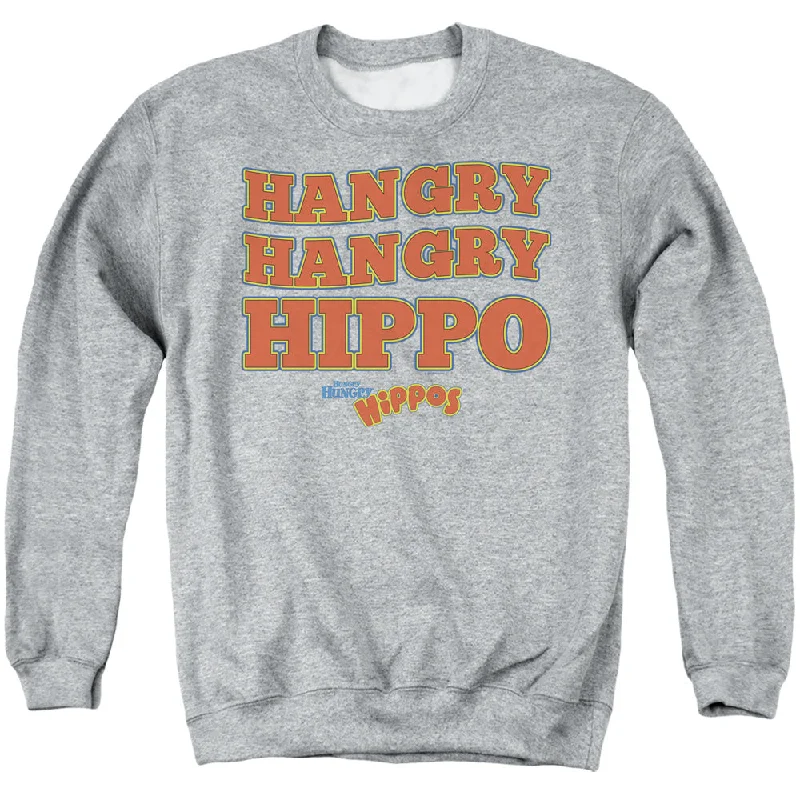 Hungry Hungry Hippos Sweatshirt Hangry Athletic Heather Pullover