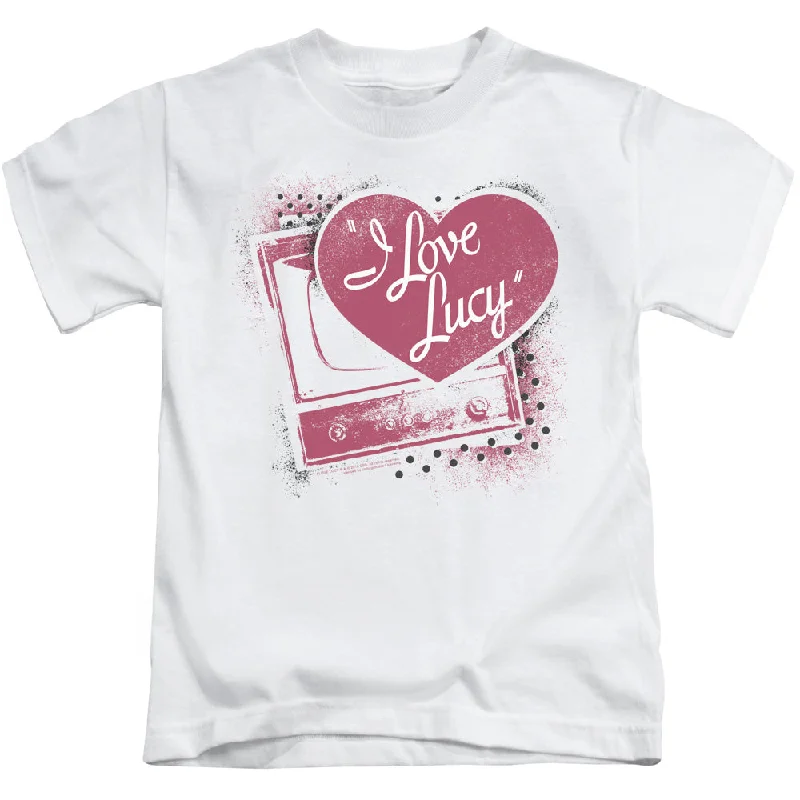 I Love Lucy Boys T-Shirt Vintage TV with Logo White Tee