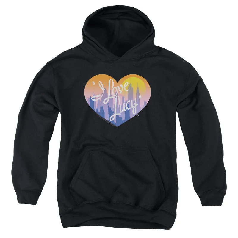 I Love Lucy Kids Hoodie City Logo Black Hoody