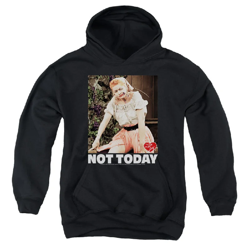 I Love Lucy Kids Hoodie Not Today Black Hoody