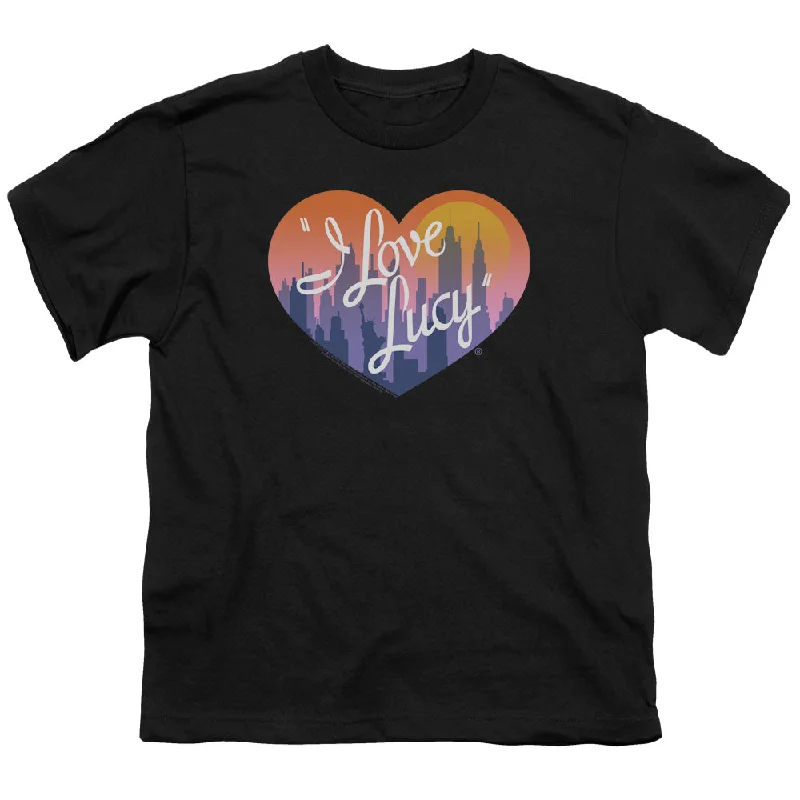 I Love Lucy Kids T-Shirt City Logo Black Tee