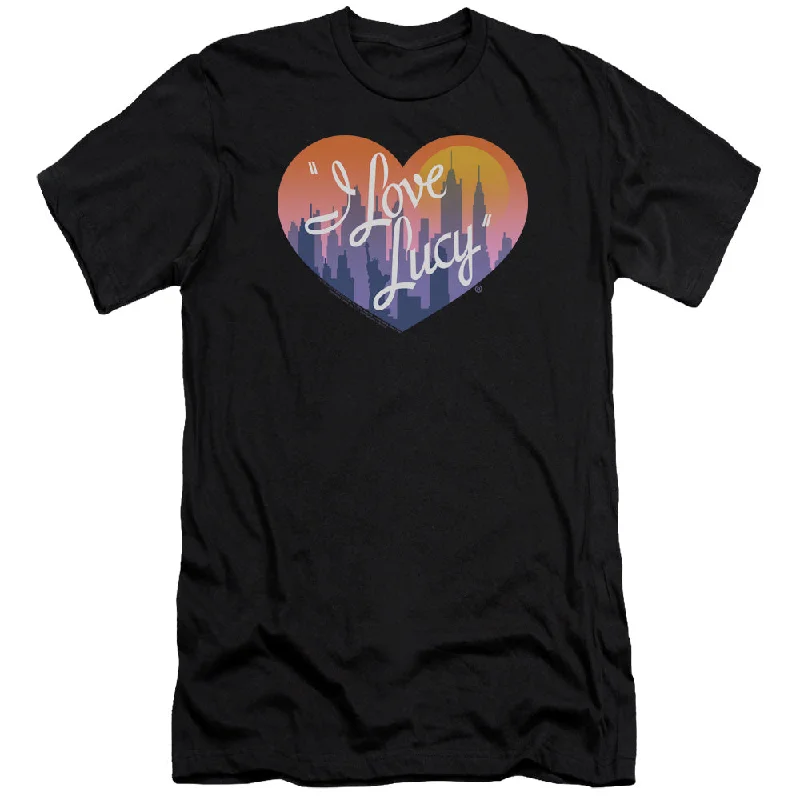 I Love Lucy Slim Fit T-Shirt City Logo Black Tee