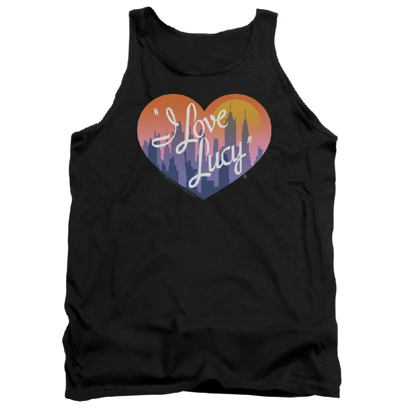 I Love Lucy Tanktop City Logo Black Tank