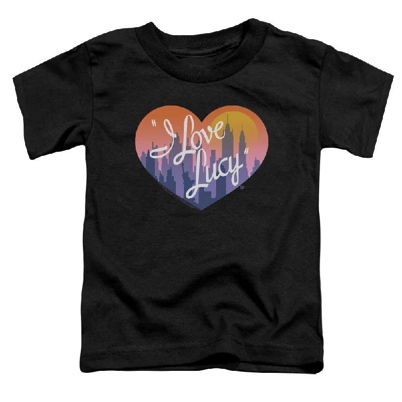 I Love Lucy Toddler T-Shirt City Logo Black Tee