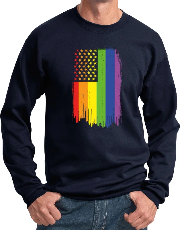 LGBT Sweatshirt Gay Pride Flag