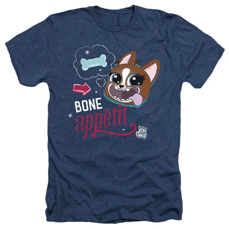 Littlest Pet Shop Heather T-Shirt Bone Appetit Navy Tee