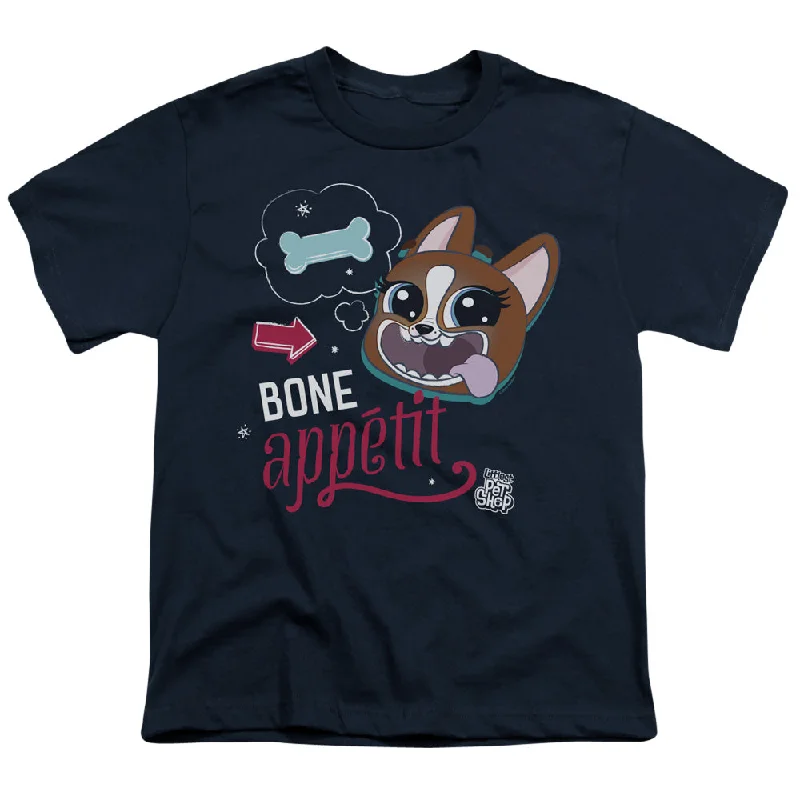 Littlest Pet Shop Kids T-Shirt Bone Appetit Navy Tee