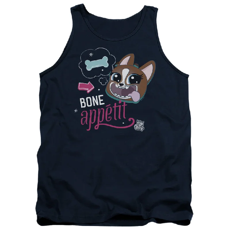 Littlest Pet Shop Tanktop Bone Appetit Navy Tank