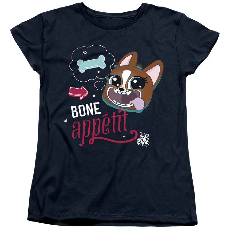 Littlest Pet Shop Womens T-Shirt Bone Appetit Navy Tee