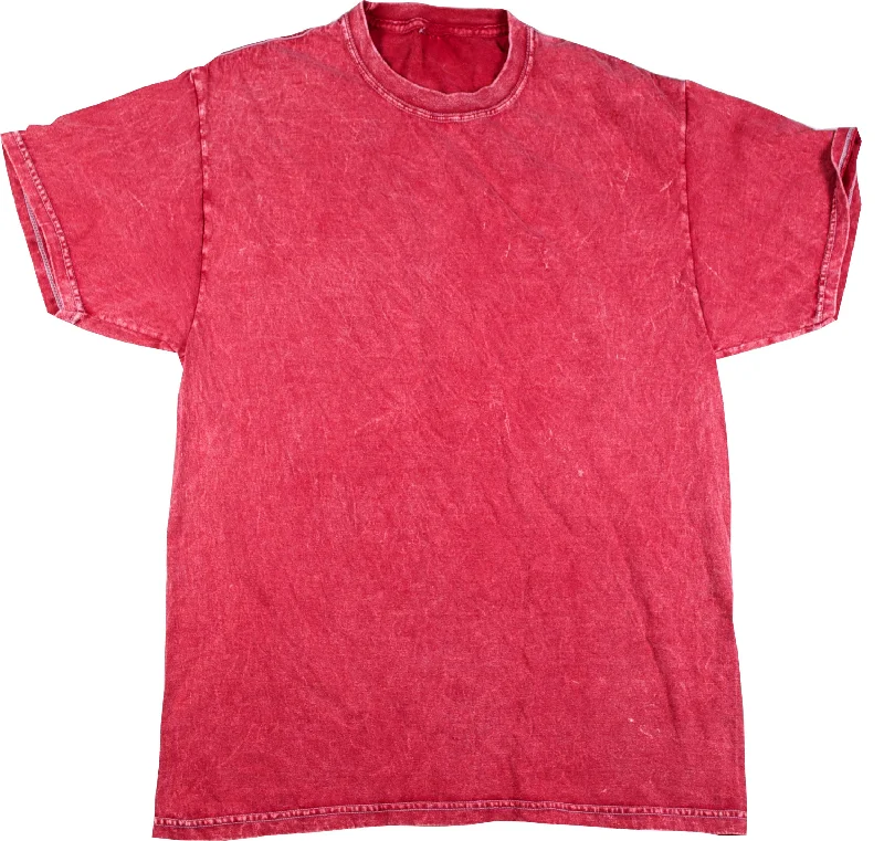 Mineral Tie Dye Shirt Colorful Red T-Shirt