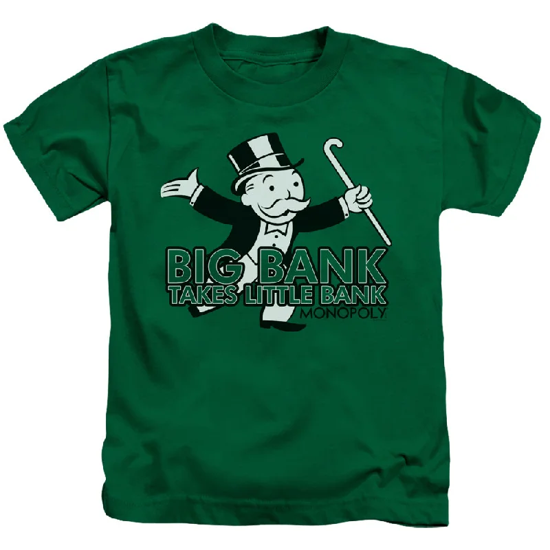 Monopoly Boys T-Shirt Big Bank Kelly Tee