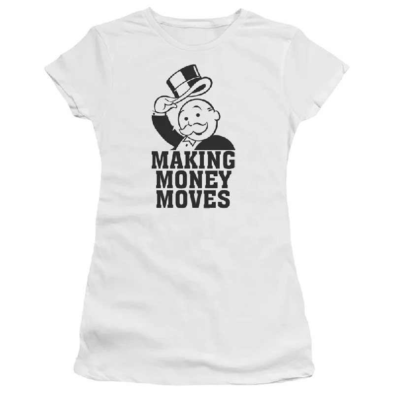 Monopoly Juniors T-Shirt Making Money Moves White Tee