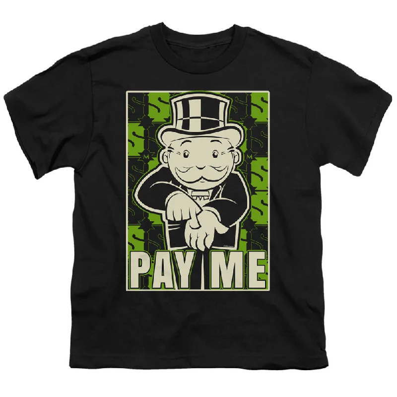 Monopoly Kids T-Shirt Pay Me Black Tee