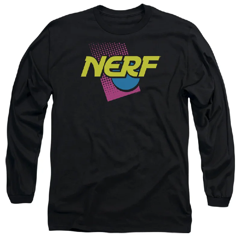 Nerf Long Sleeve T-Shirt 90s Logo Black Tee