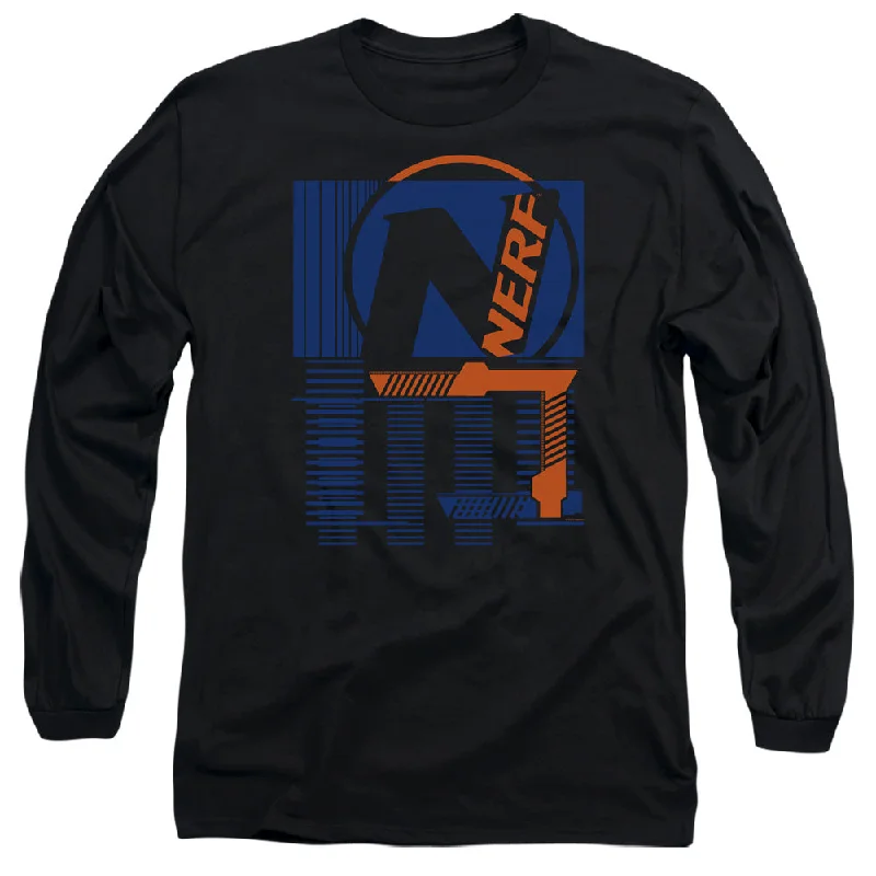 Nerf Long Sleeve T-Shirt Grid Black Tee